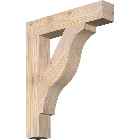Ekena Millwork Funston Block Smooth Bracket, Douglas Fir, 3 1/2"W x 20"D x 24"H BKT04X20X24FST05SDF